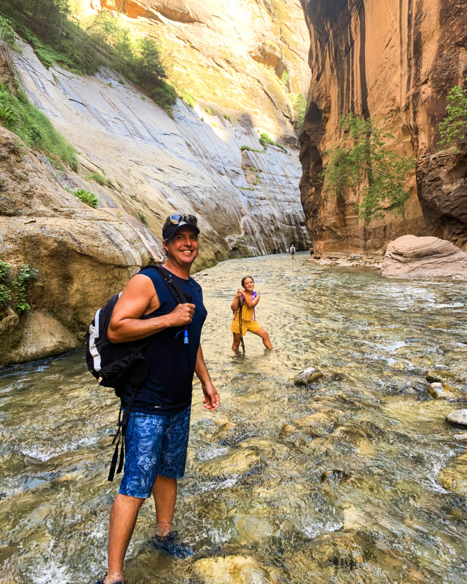 dad and daughter in the Narrows
