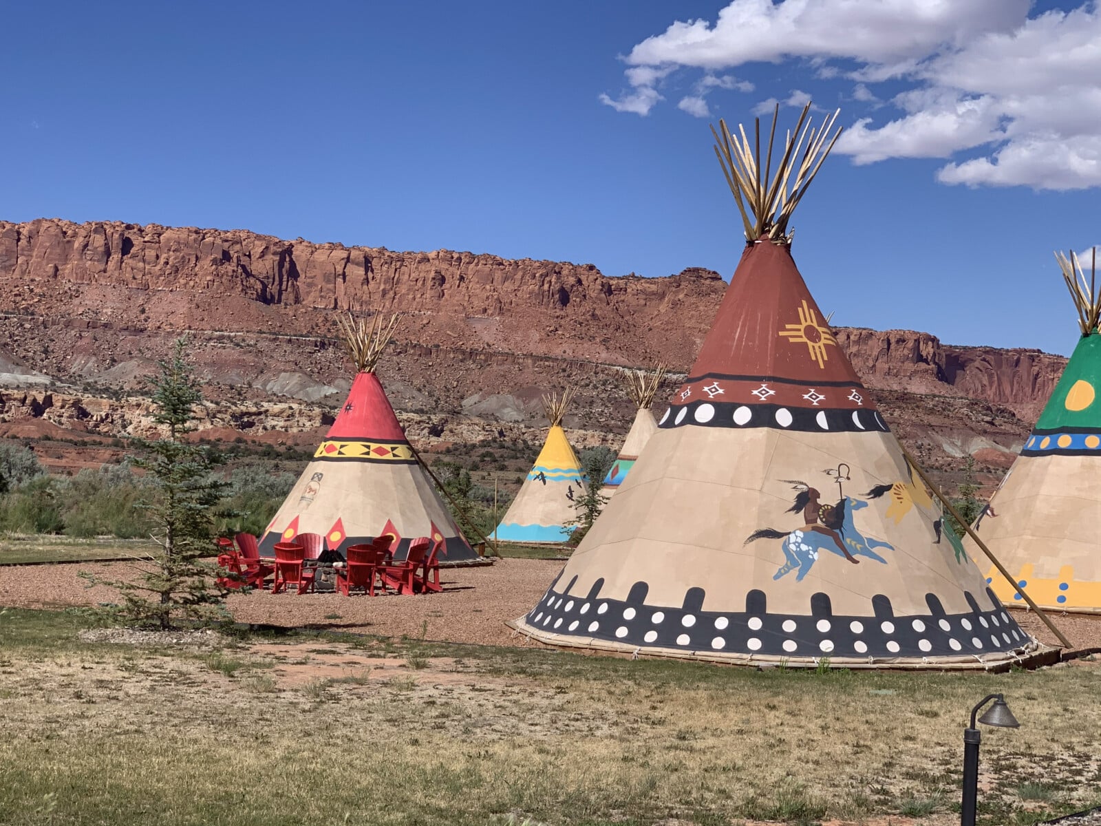 teepees capitol reef resort in Torrey near Capitol Reef National park